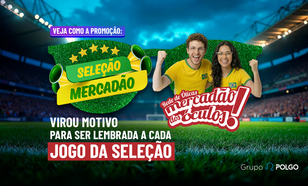 Acertou o placar do jogo, ganhou número da sorte: a campanha do Mercadão dos Óculos com a Seleção Brasileira